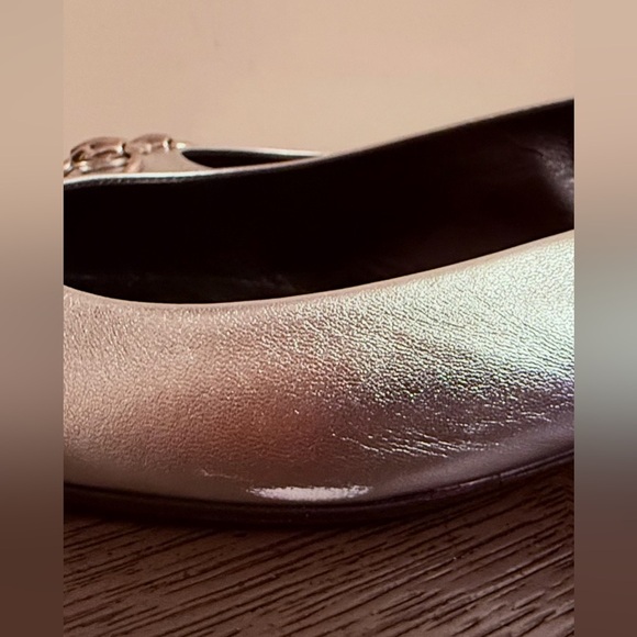 Gucci Horsebit women’s Slingback Flats in silver metallic size 39 US 9 - Picture 12 of 12